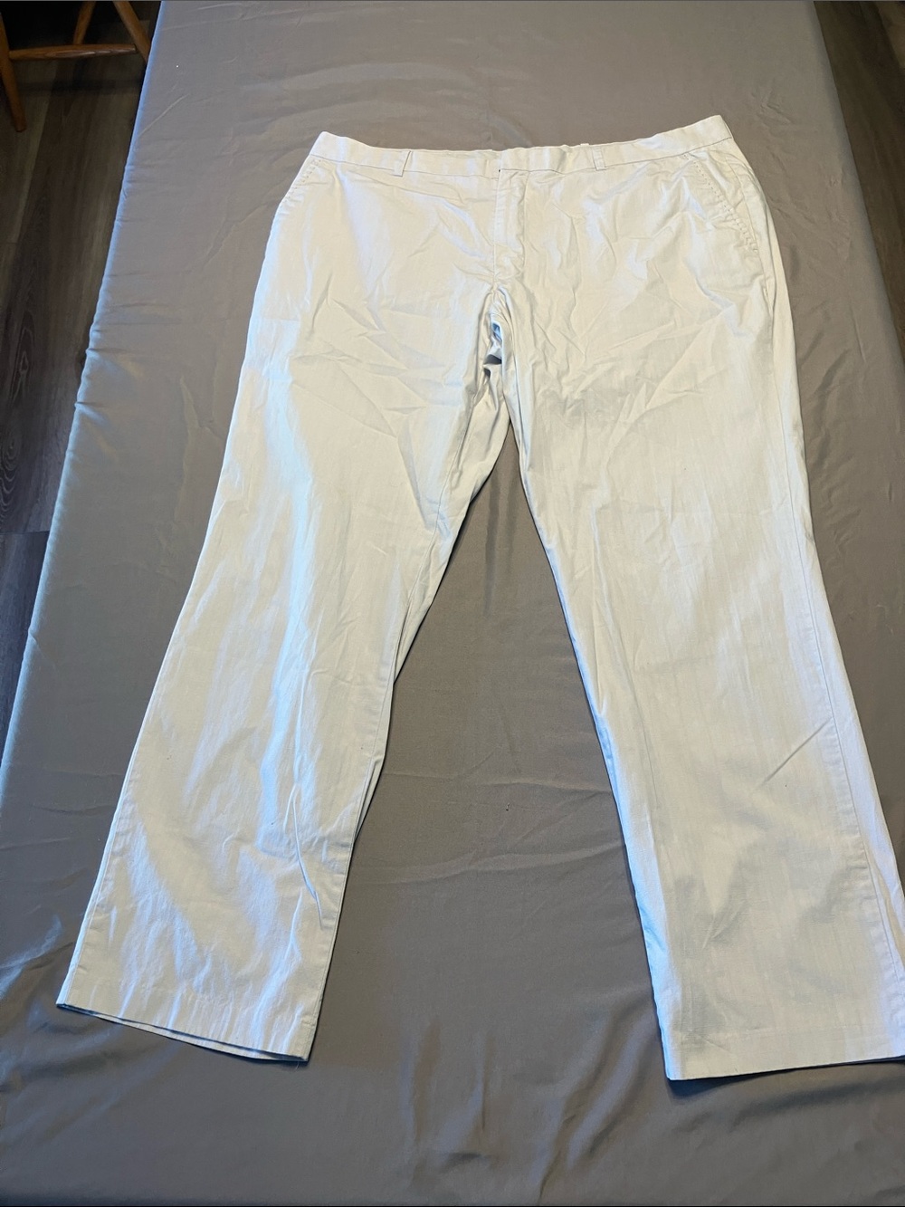 INC International Concepts Light Cream Straight-Leg Chinos